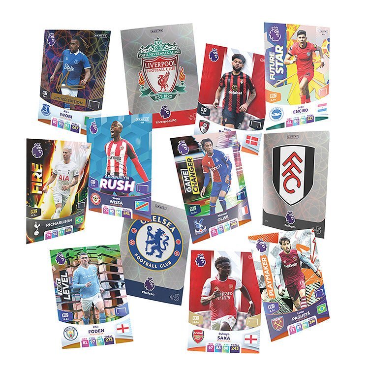 PaniniPremier League 2023/24 Adrenalyn XL Star Signings SetTrading Card CollectionEarthlets