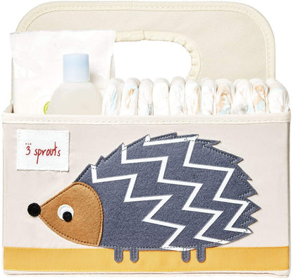 3 SproutsNappy Caddy - Hedgehogchanging nappy storageEarthlets