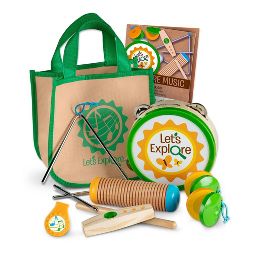 Melissa & Doug Let's Explore Camp Music Play Set play wooden Earthlets
