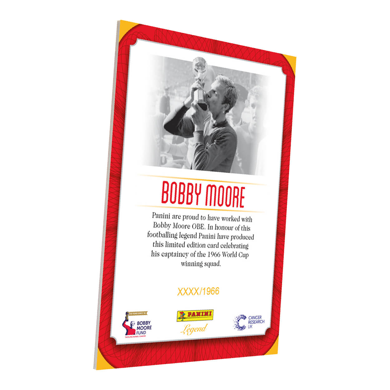 PaniniBobby Moore Limited Edition 1966 CardTrading CardsEarthlets