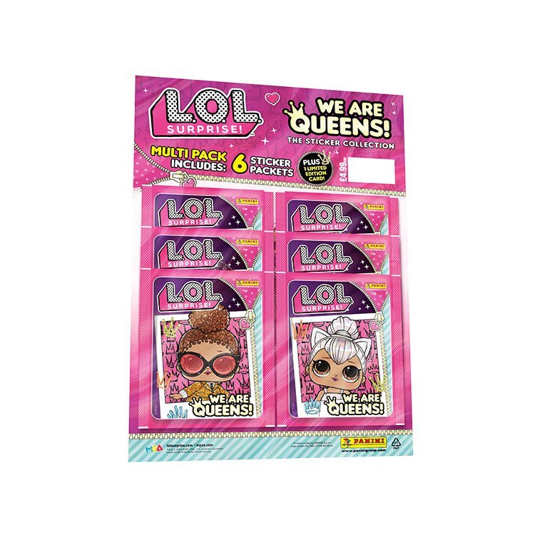 PaniniL.O.L Surprise! We Are Queens Sticker CollectionProduct: Multipack (6 Packs)Sticker CollectionEarthlets
