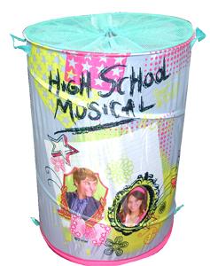 HSM High School Musical 2 Round Storage Tidy Suitable for 6 years + furniture storage Earthlets